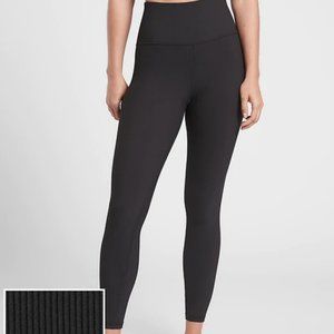 NWOT Athleta Black Synergy Rib 7/8 Leggings M